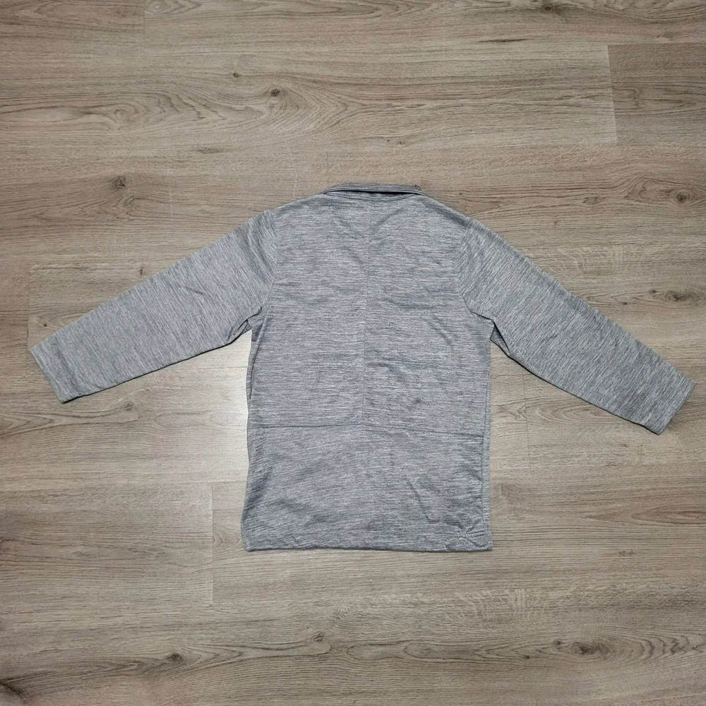 Kids Nike‎ Therma Fit Gray Button Up Coaches Jacket Big Boys Collared Size S 8-9